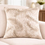 Earthy Prints Cushion Cover - Beige