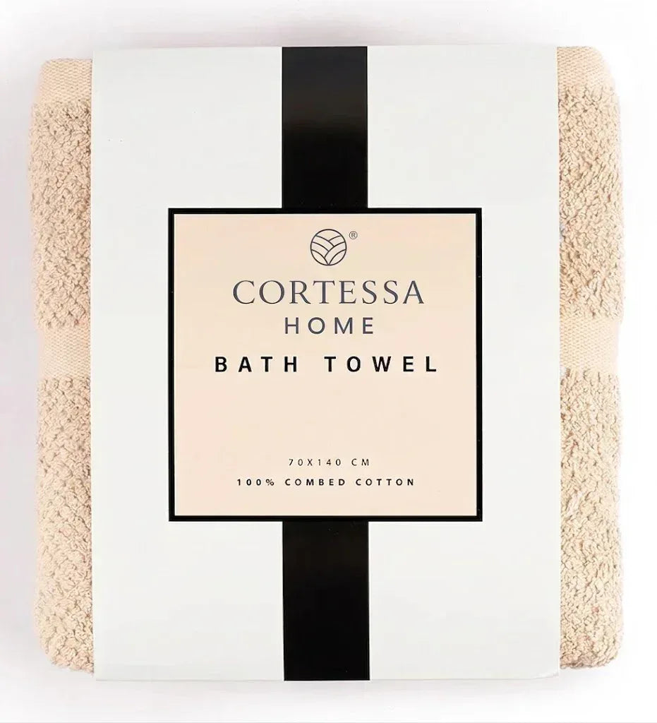 Beige Weave Bath Towel