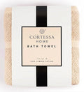 Beige Plush Bath Towel