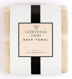 Beige Plush Bath Towel