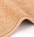 Beige Plush Face Towel - Set of 4