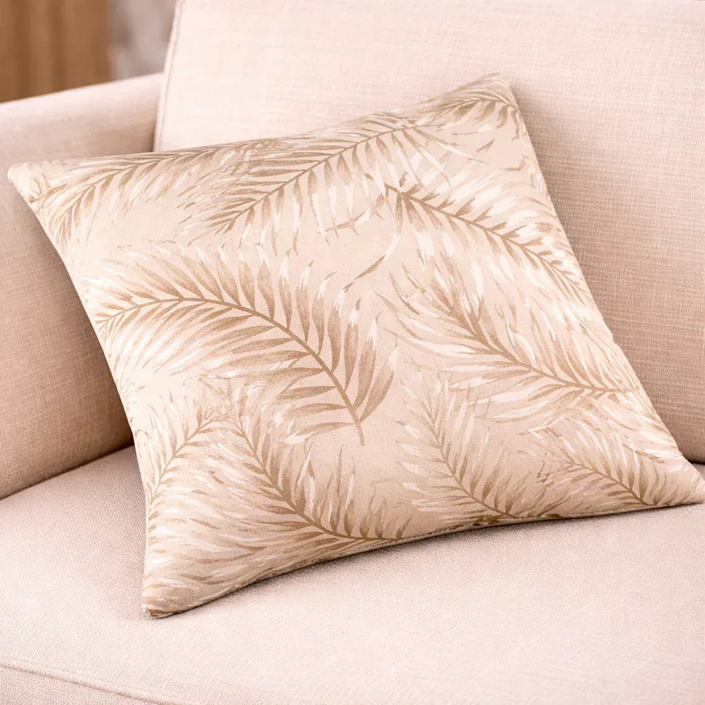 Earthy Prints Cushion Cover - Beige