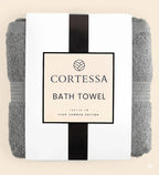 Grey Plush Bath Towel