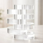 Crystal Seven-Layer Ring Sculpture
