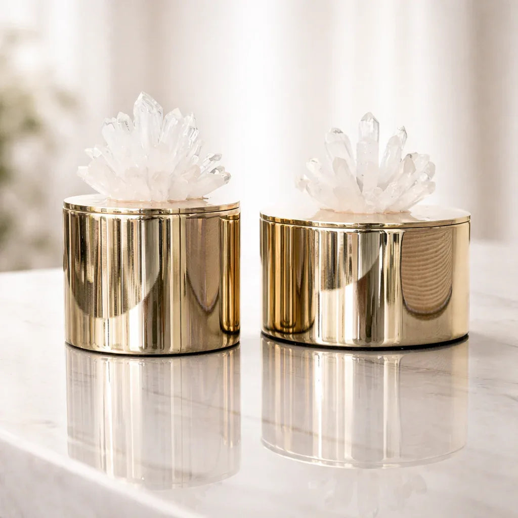 Crystal Flower Decoration Duo