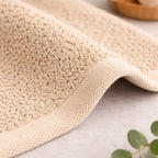 Beige Weave Face Towel - Set of 4