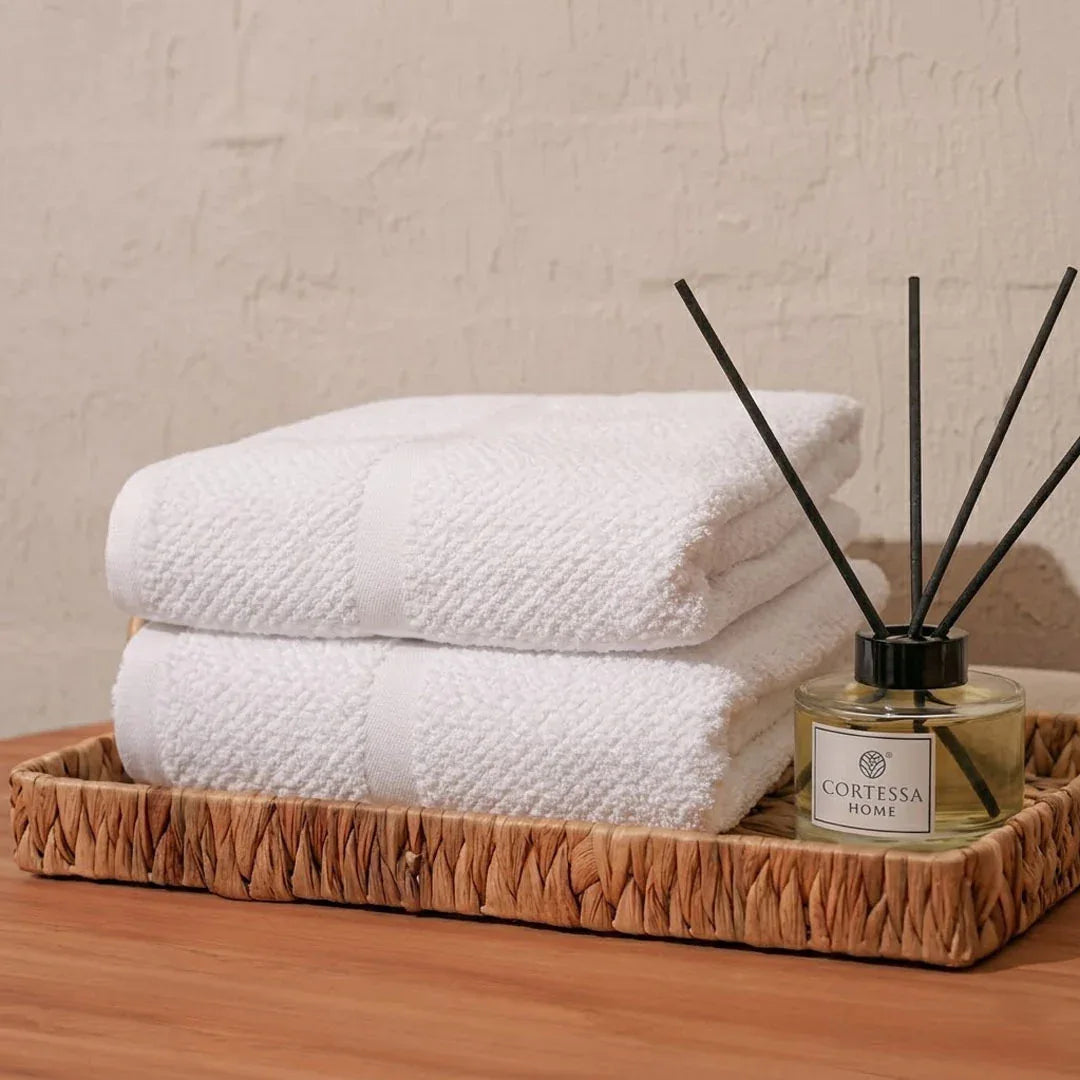 White Weave Towel Collection
