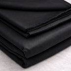 Black Luxe Plain Duvet Cover Set - 300 Thread Count
