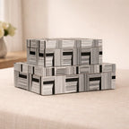 Striped Lacquer Storage Box