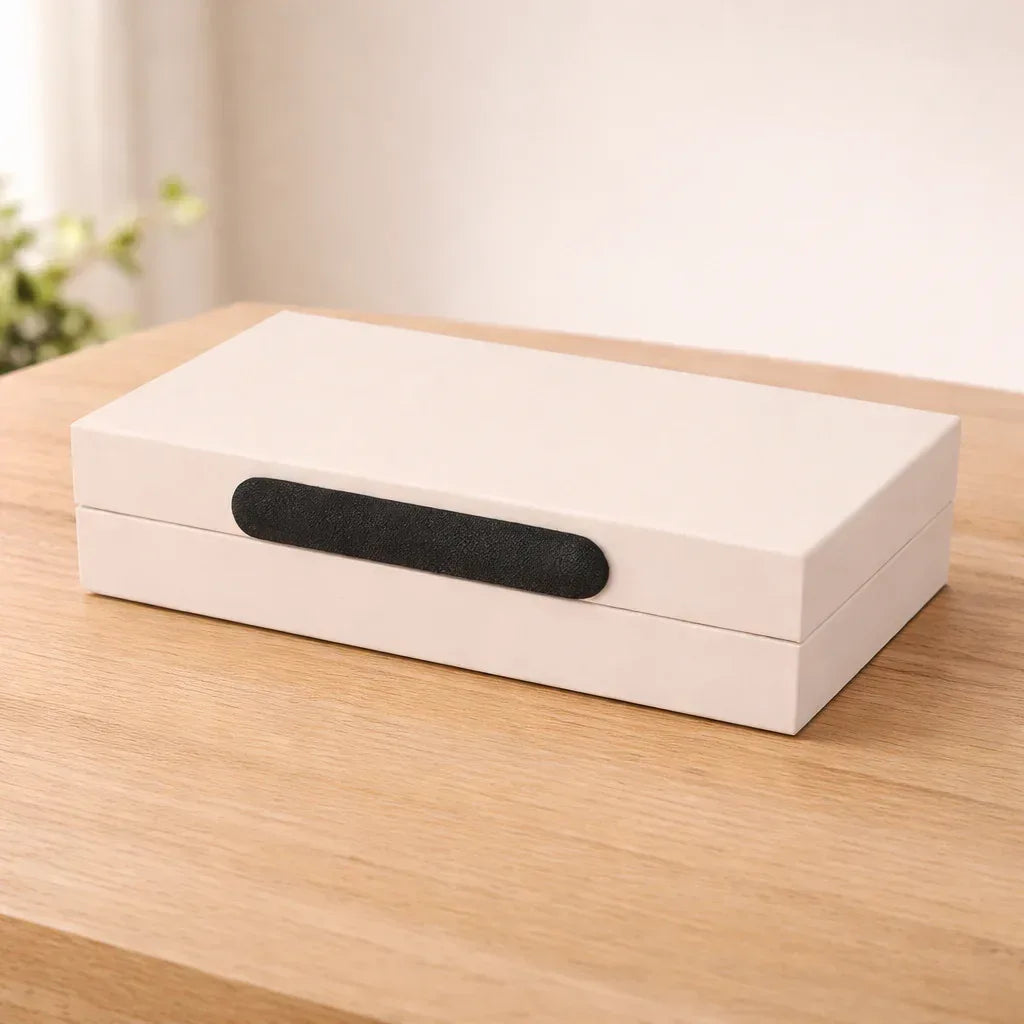 Textured Leather Storage Box