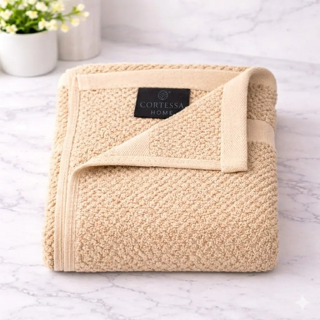 Beige Weave Bath Towel