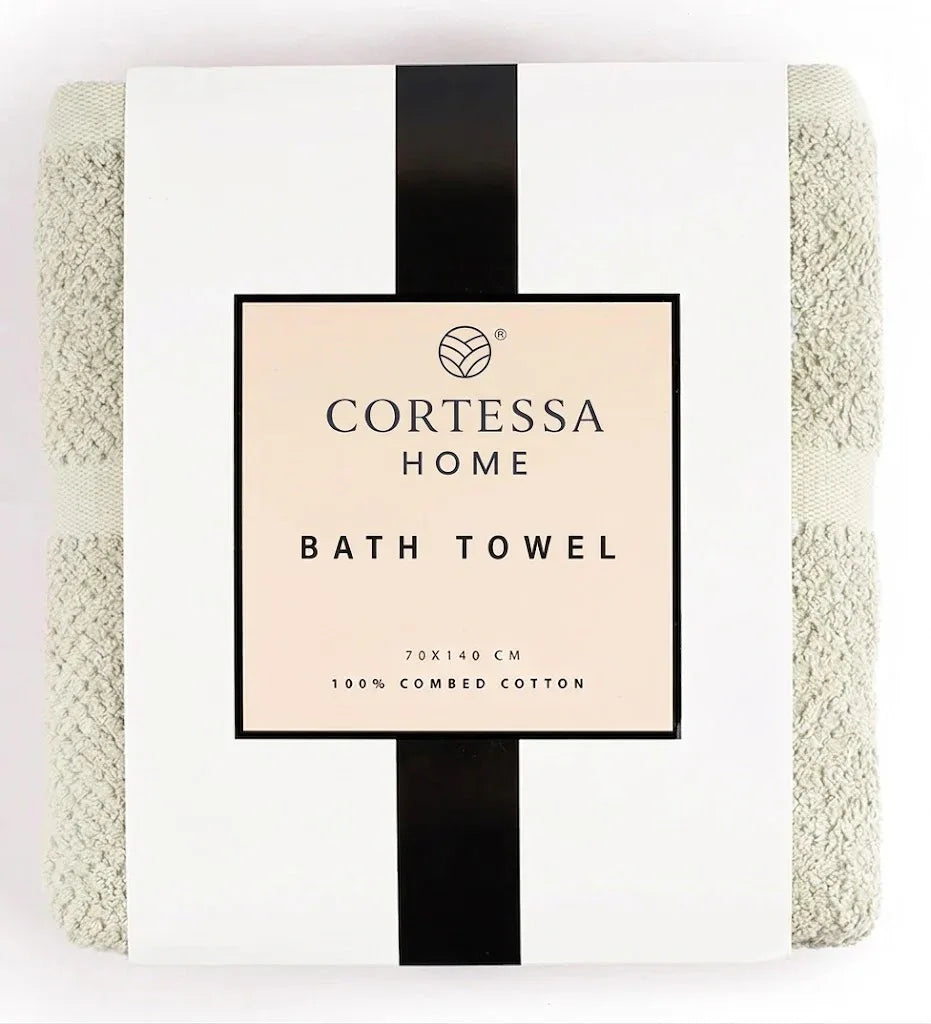 Mint Weave Bath Towel - Grey