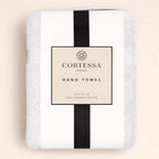 White Plush Hand Towel