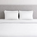 White Luxe Plain Duvet Cover Set - 300 Thread Count