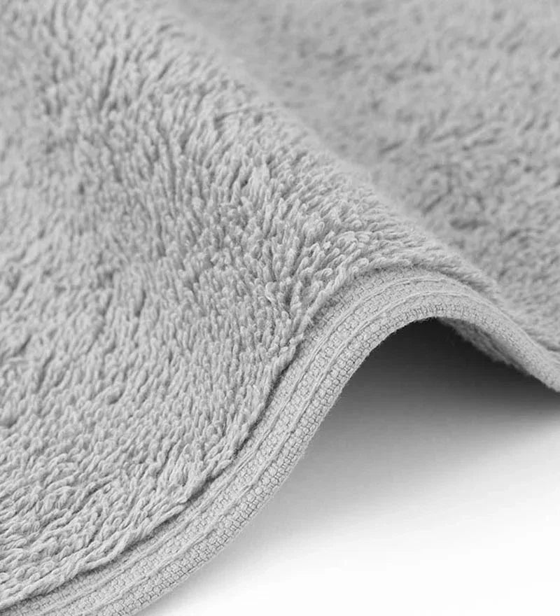 Grey Plush Bath Towel