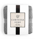 Grey Plush Face Towel - Set of 4