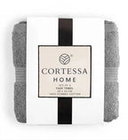 Grey Plush Face Towel - Set of 4