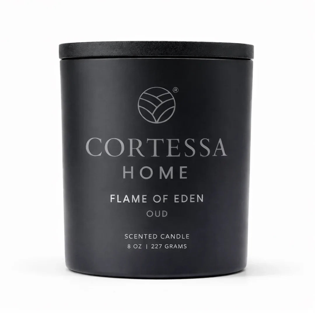 Flame of Eden Oud Scented Candle - 100% Soy Wax