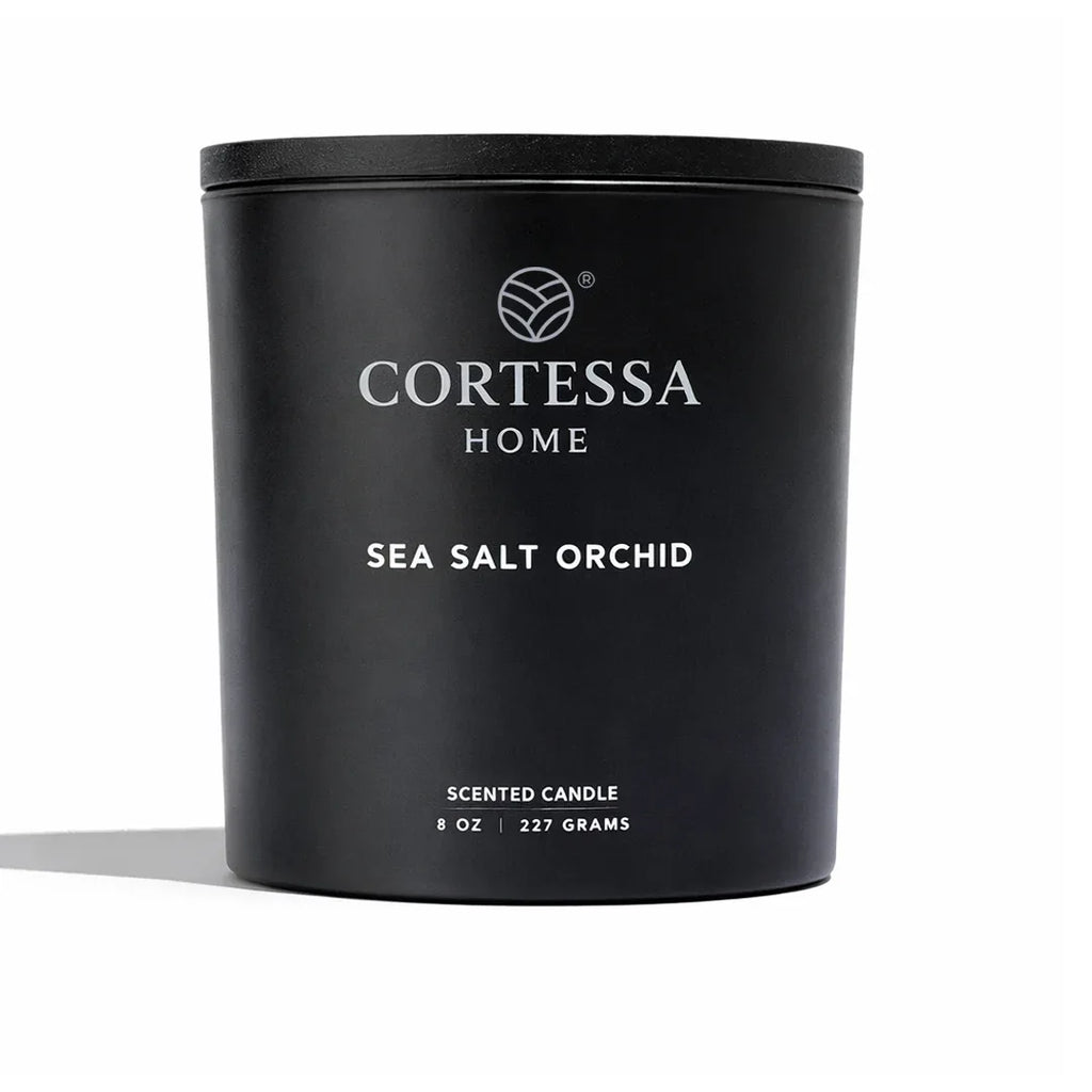 Sea Salt Orchid Scented Candle - 100% Soy Wax