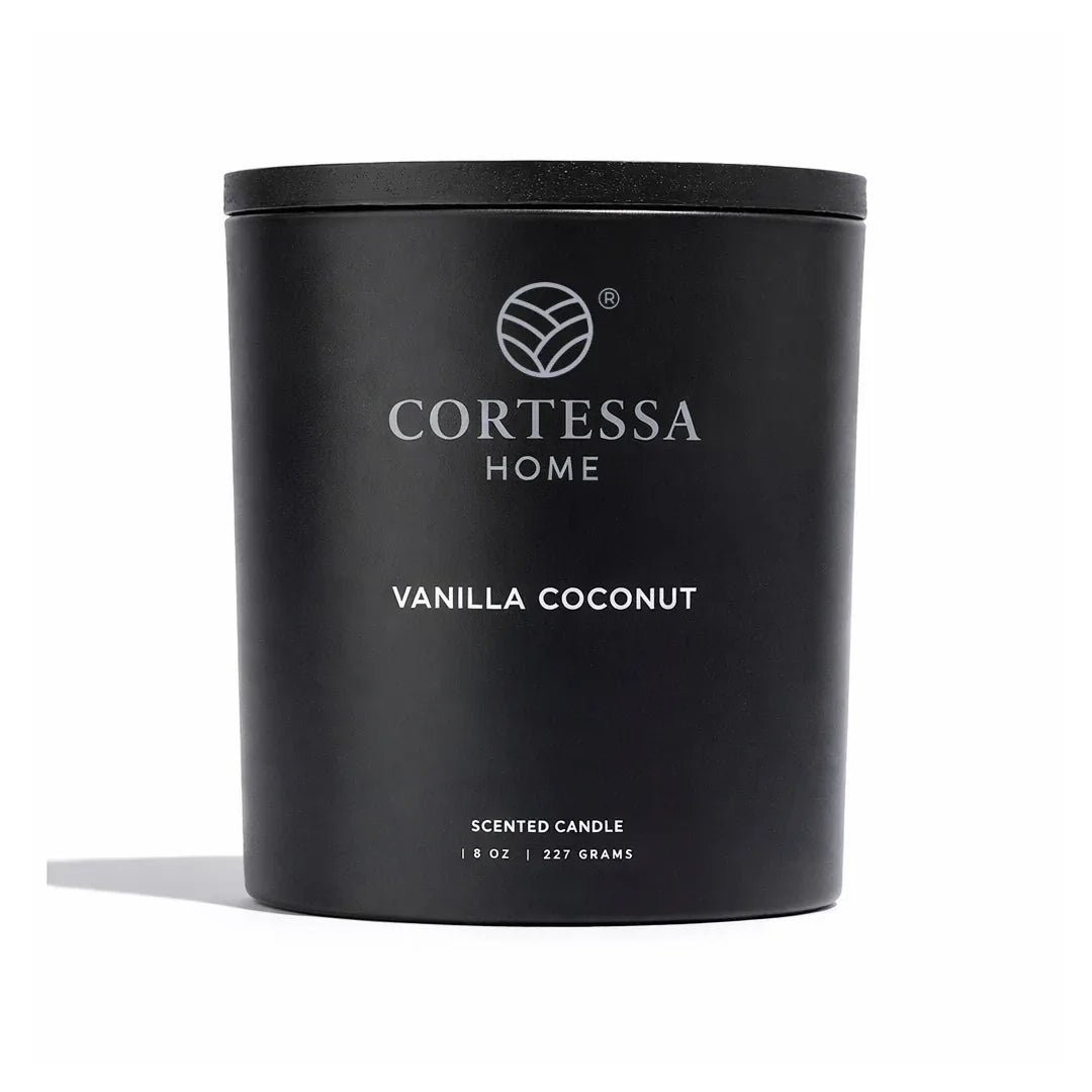 Vanilla Coconut Scented Candle - 100% Soy Wax