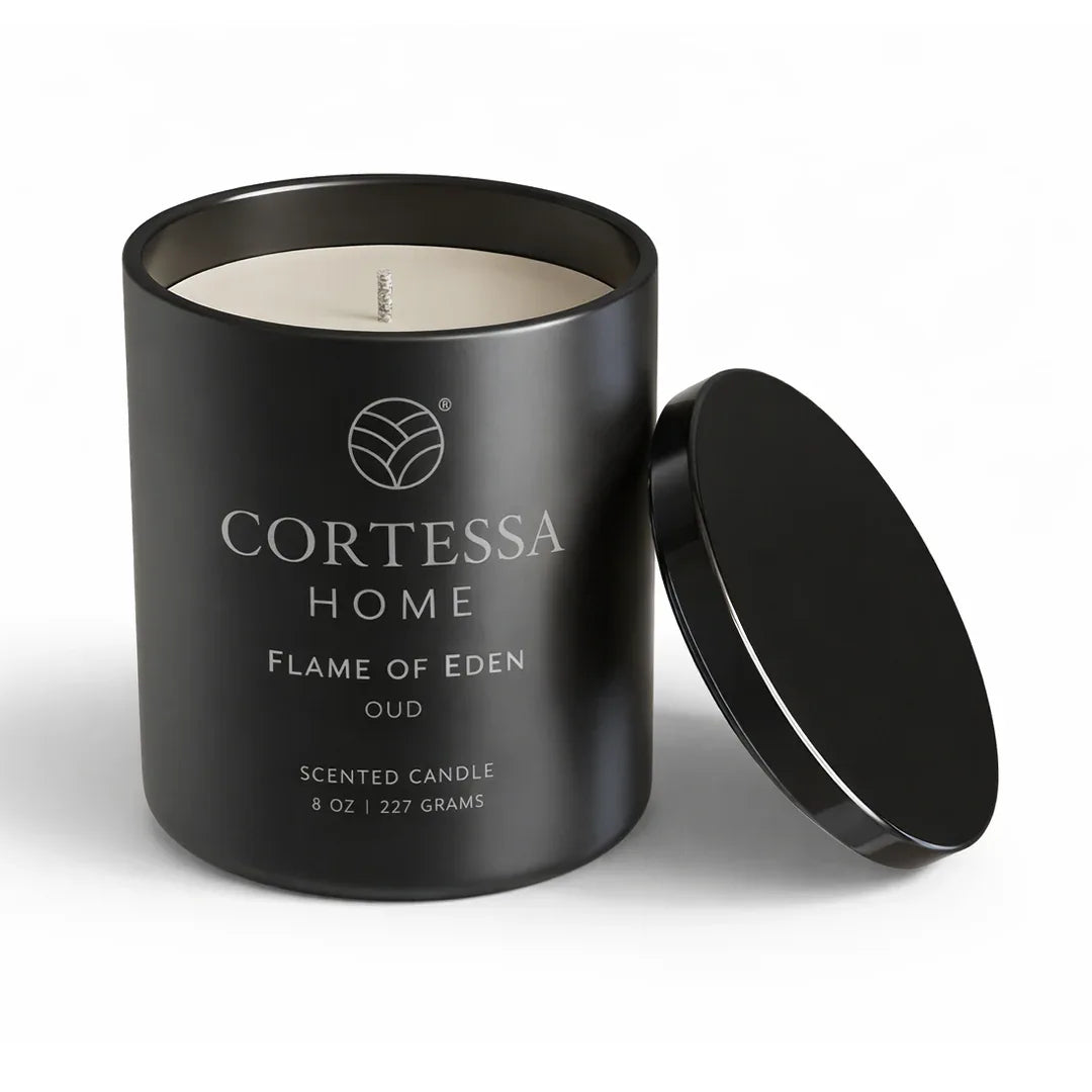 Flame of Eden Oud Scented Candle - 100% Soy Wax