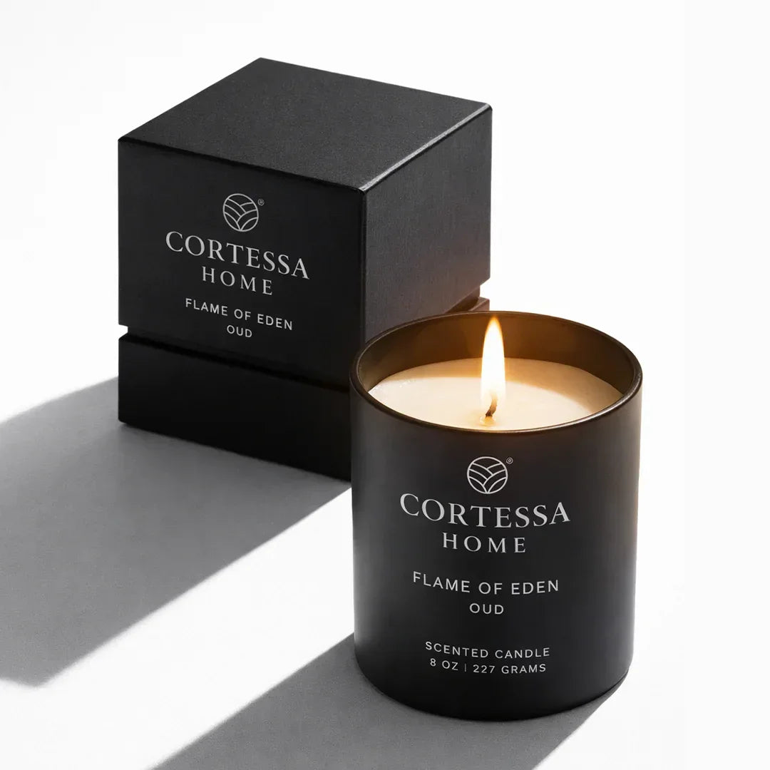 Flame of Eden Oud Scented Candle - 100% Soy Wax