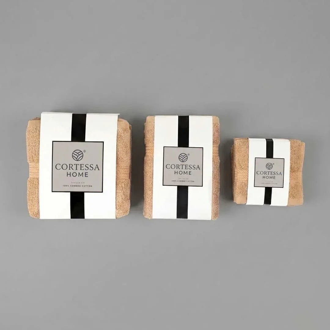 Beige Plush Towel Collection