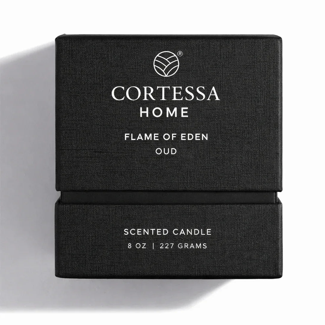 Flame of Eden Oud Scented Candle - 100% Soy Wax