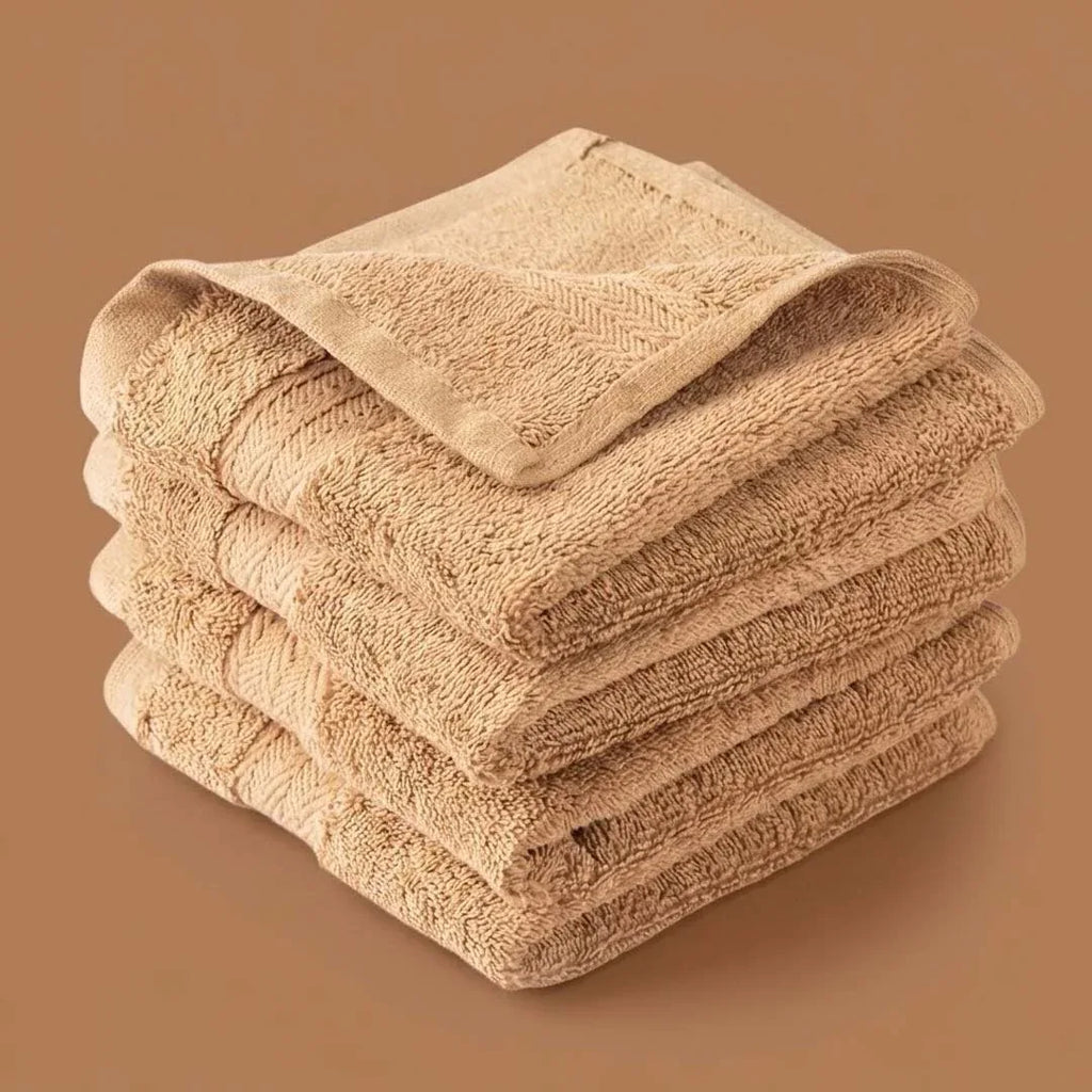 Beige Plush Towel Collection