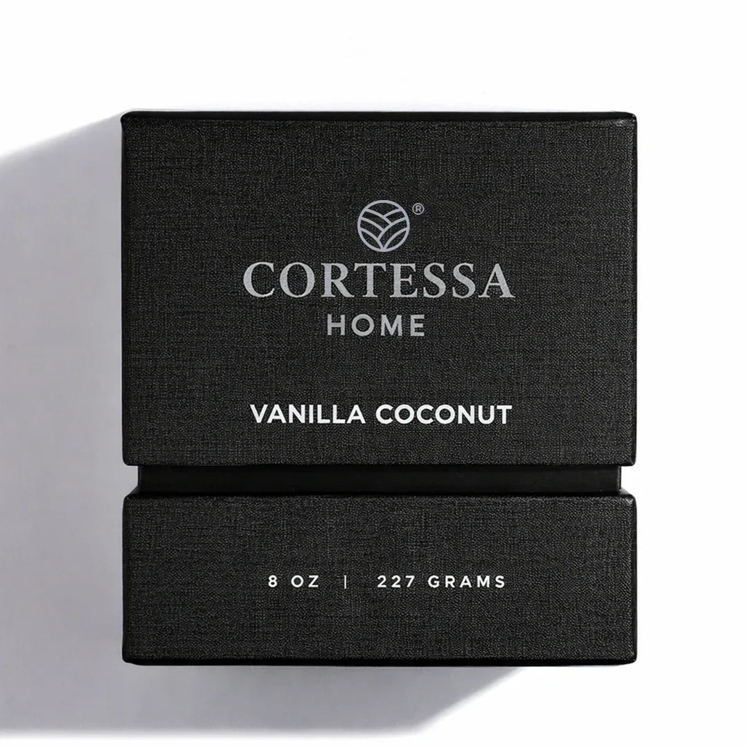 Vanilla Coconut Scented Candle - 100% Soy Wax