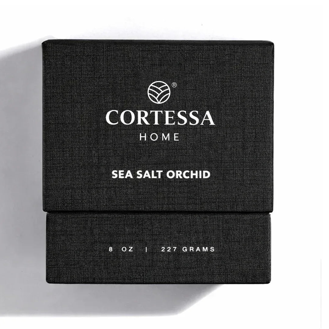 Sea Salt Orchid Scented Candle - 100% Soy Wax