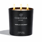 Vanilla Coconut Scented Candle - 100% Soy Wax