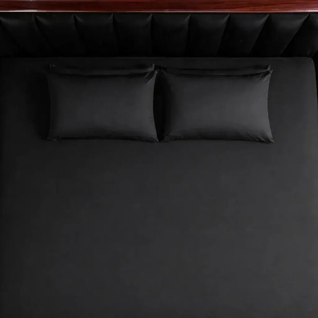 Black Luxe Bed Sheet Set - 300 Thread Count
