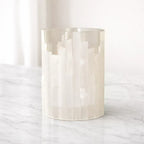 Luxury Candle Holder - Gypsum Ore & Glass