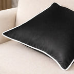 Classic Edge Cushion Cover - Black