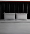 Grey Luxe Plain Duvet Cover Set - 300 Thread Count