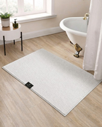 White Plush Bath Mat - Cortessa Home