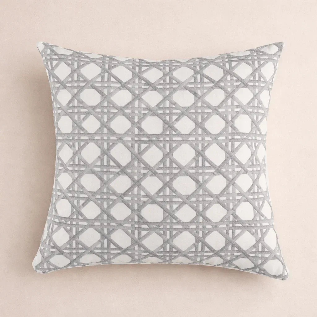 Abstract Grey Cushion Cover - Printed
