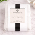 White Weave Face Towel - Set of 4