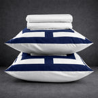 Navy Blend Duvet Cover Set - 300 Thread Count