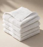 White Plush Hand Towel