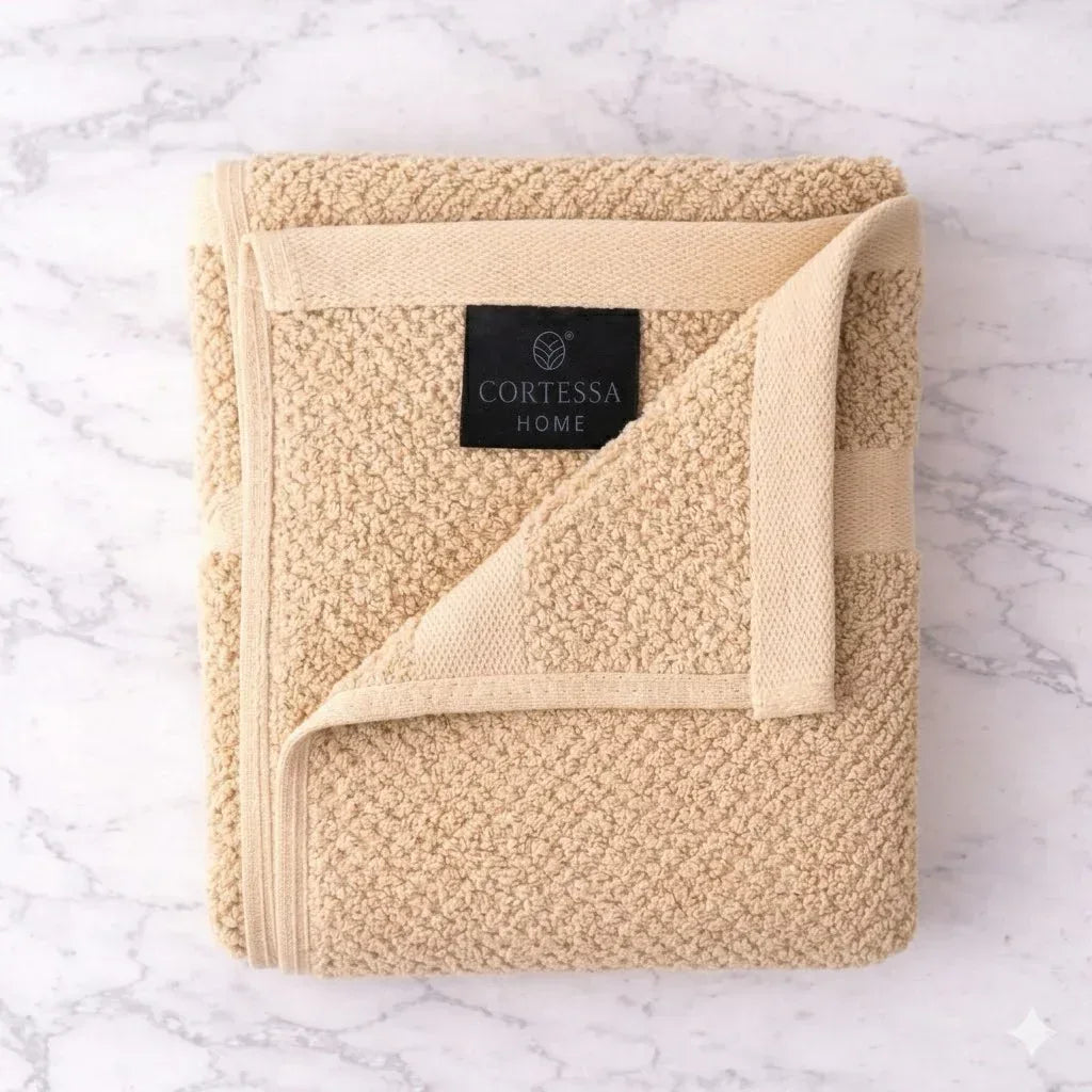 Beige Weave Bath Towel