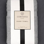 Grey Plush Hand Towel