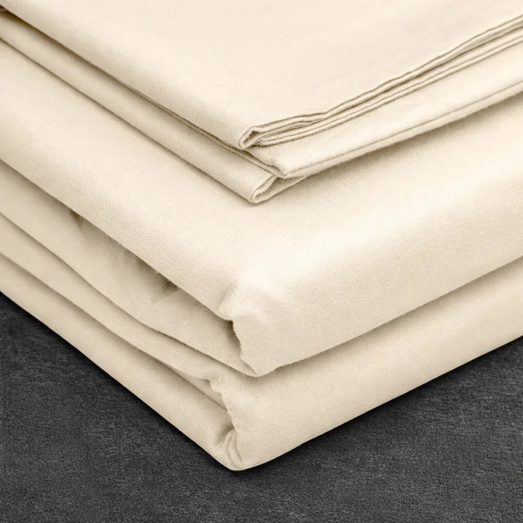 Beige Luxe Bed Sheet Set - 300 Thread Count