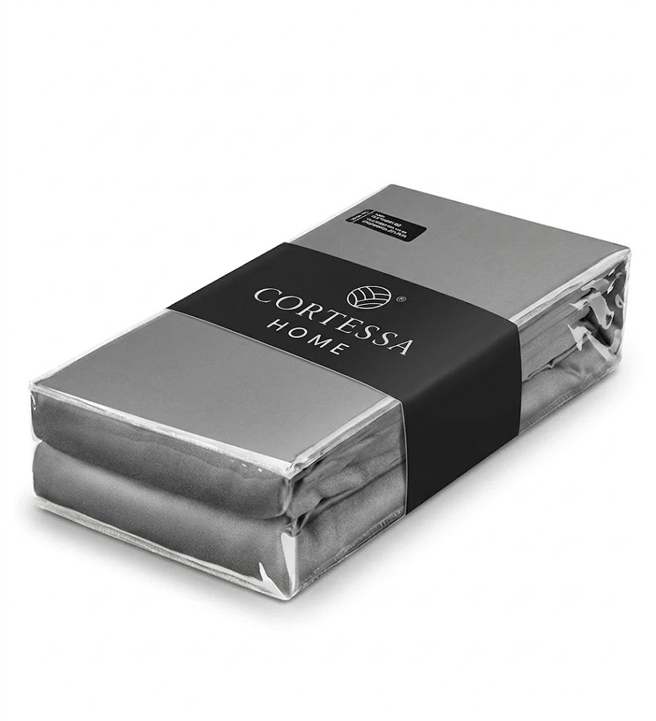 Grey Luxe Bed Sheet Set - 300 Thread Count