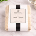 Beige Weave Face Towel - Set of 4