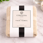 Beige Weave Face Towel - Set of 4