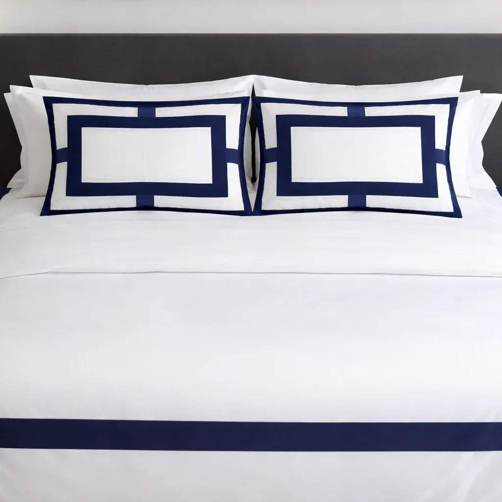 Navy Blend Duvet Cover Set - 300 Thread Count