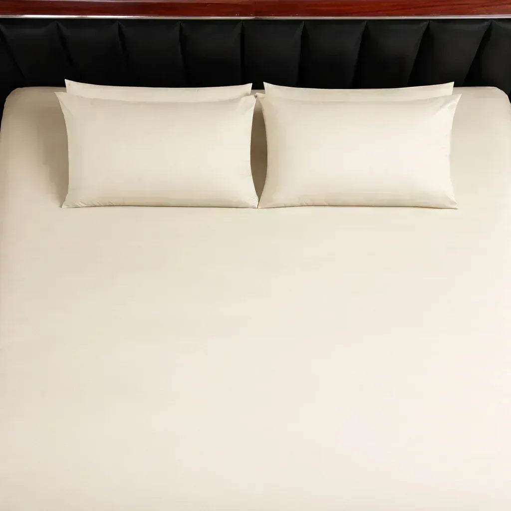 Beige Luxe Bed Sheet Set - 300 Thread Count