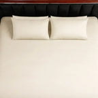 Beige Luxe Bed Sheet Set - 300 Thread Count